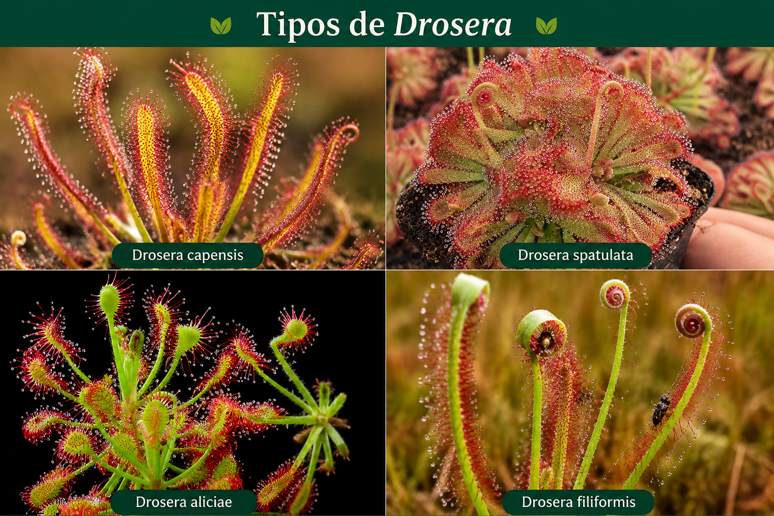 Tipos de Drosera